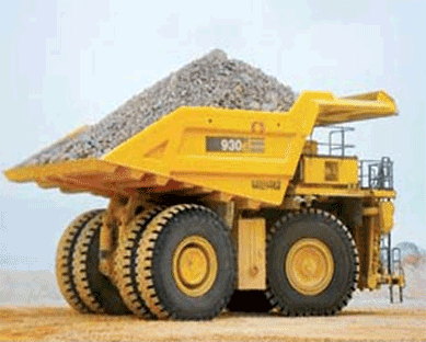 Mining gold - Komatsu 930e